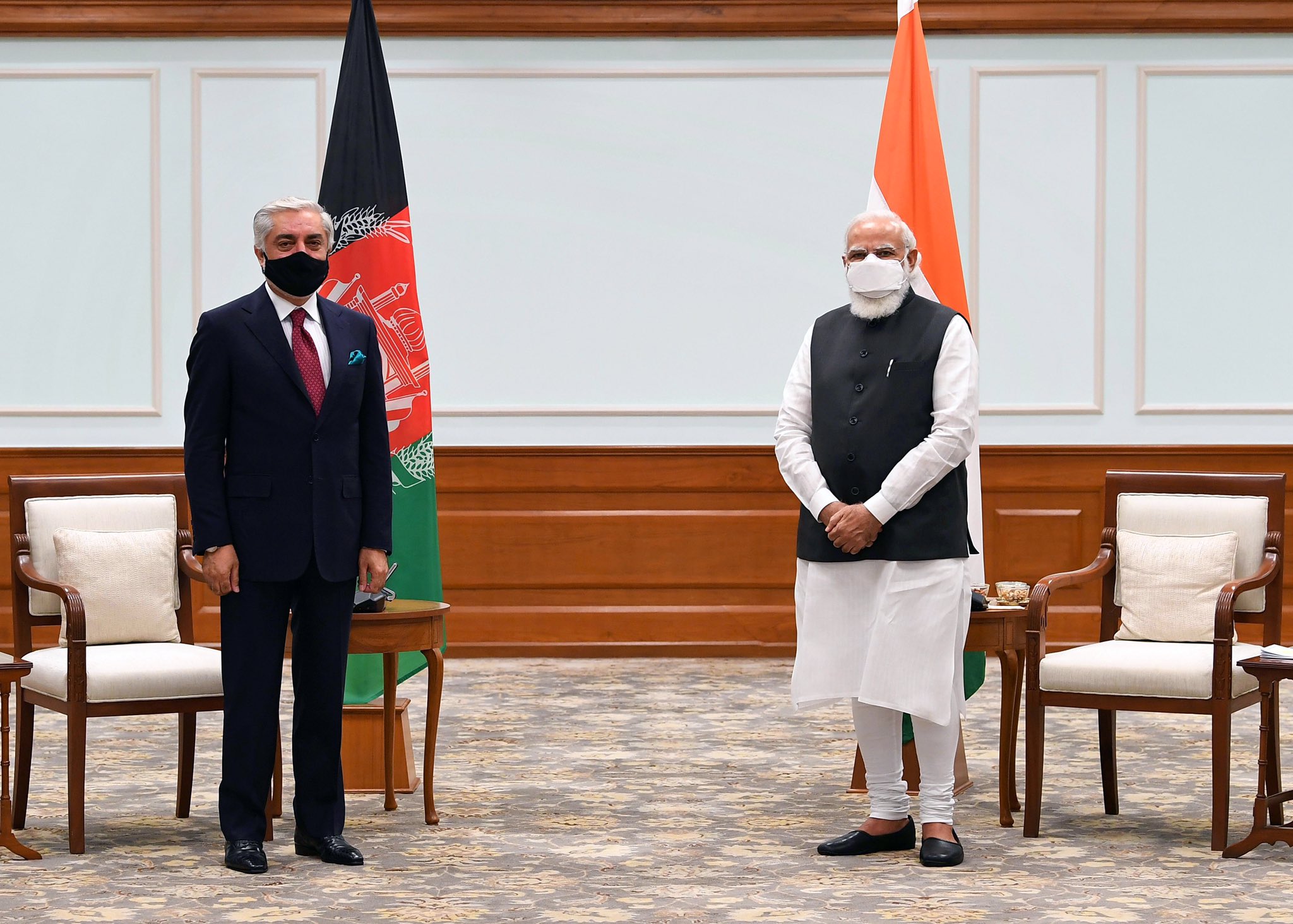 प्रधानमंत्री ने अफगानिस्तान की राष्‍ट्रीय सुलह परिषद के प्रमुख डॉ. अब्दुल्ला अब्दुल्ला से मुलाकात की