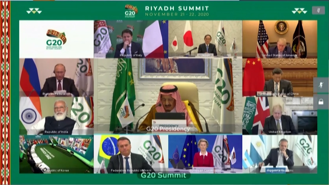 प्रधानमंत्री ने 21-22 नवंबर 2020 को सऊदी अरब द्वारा आयोजित 15वें जी-20 शिखर सम्मेलन में भाग लिया